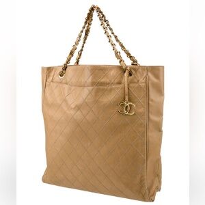 24k Gold HW Chanel Tote Bag